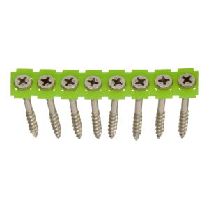 Facadeskrue Båndet PH2 4,4x45mm Rustfri Syrebestandig A4 Blank 1000stk Essve