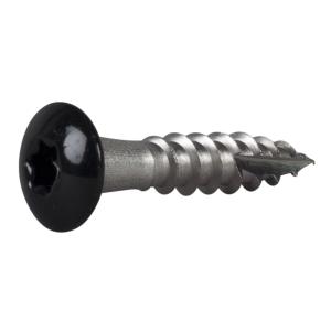 Rännkrokskruv 4,8x25mm Rostfri Stål A2/Lackerad C4 Svart 250st Essve