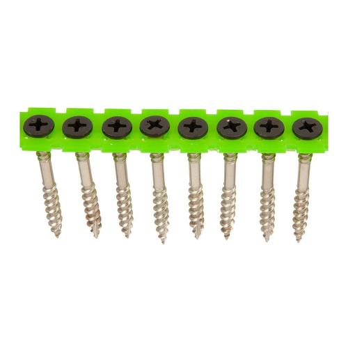 Fasadskruv Bandad PH2 4,4x45mm Rostfritt Syrafast A4 Svart 1000st Essve