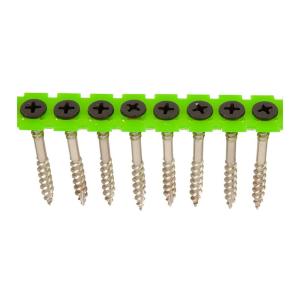 Facadeskrue Båndet PH2 4,4x45mm Rustfri Syrebestandig A4 Sort 1000stk Essve