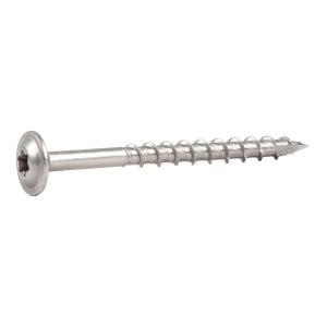 Wood Screw WAF With Large Head Stainless Acid Resistant A4 8x40mm 50pcs Essve