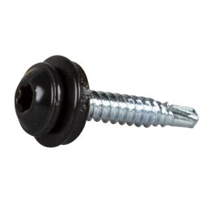 Monteringsskrue Med Skive Til Vandbræt TX20 4,2x25mm Sort 100stk Essve