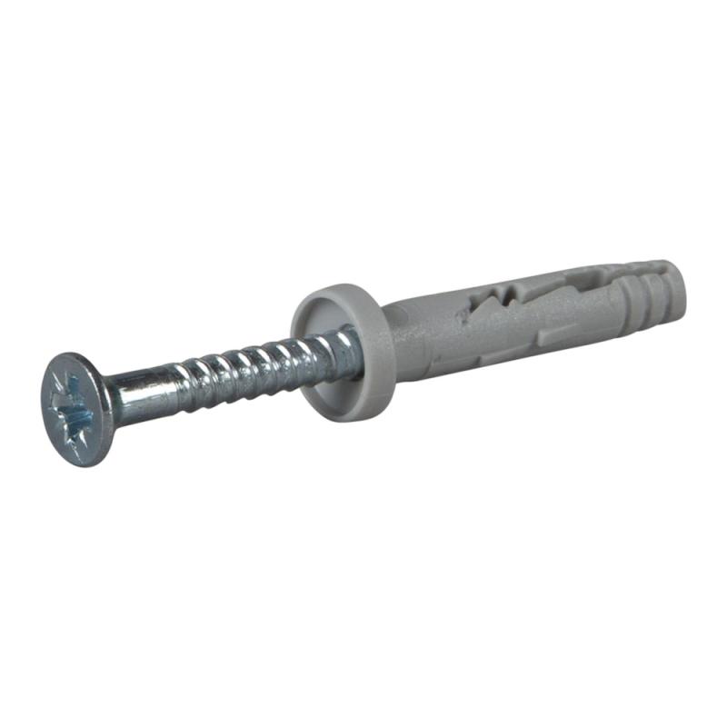 Sømprop Med Krage PZ2 5x27mm Blank Zink C1 200stk Essve