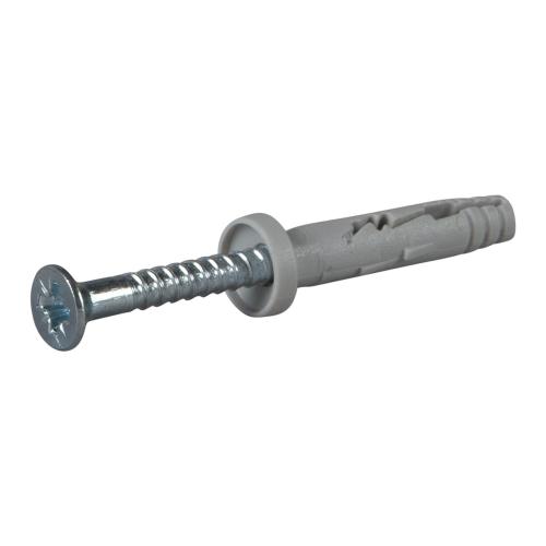 Sømprop Med Krage PZ2 5x27mm Blank Zink C1 200stk Essve