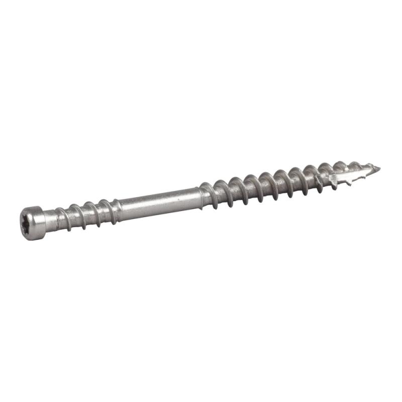 Facadeskrue Med Cylindrisk Hoved Rustfrit Stål Syrebestandigt A4 5x72mm 250stk Essve