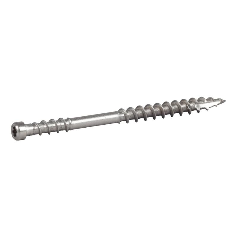Facadeskrue Med Cylindrisk Hoved 5x65mm Rustfrit Stål Syrebestandigt A4 250stk Essve