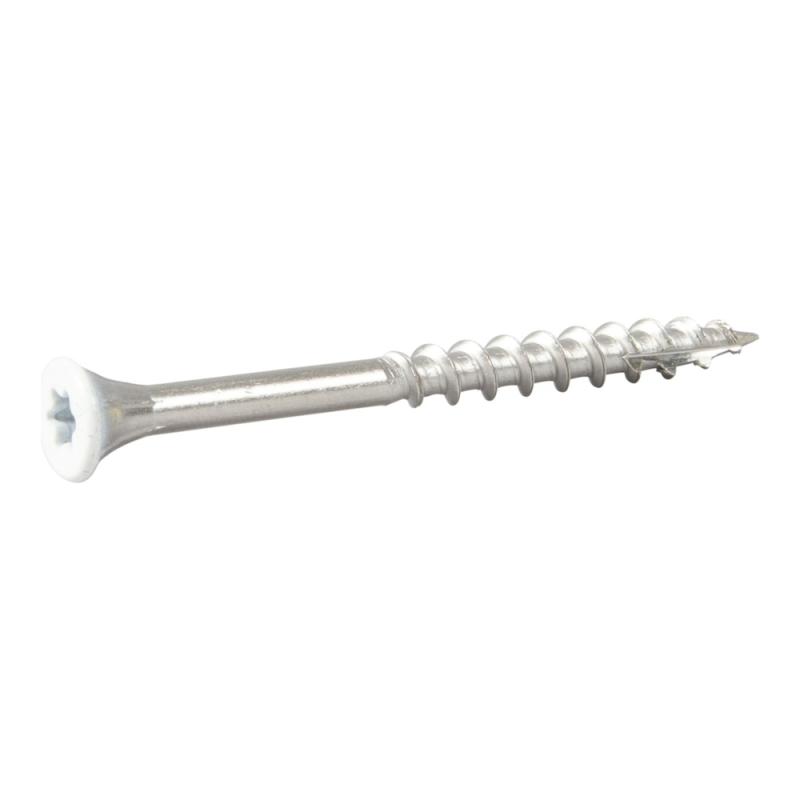 Facadeskrue TX20 4,4x45mm Rustfrit Stål Syrefast A4 Vit 250stk Essve