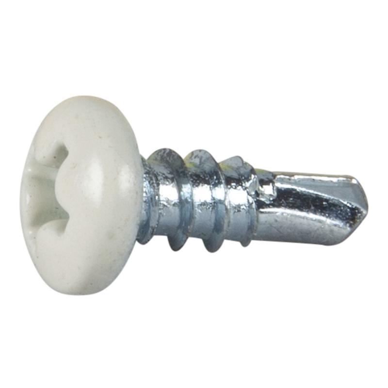 Borrskruv Kullrig Skalle 3,5x9,5mm C1 Vit 1000st Essve