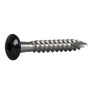 Rännkrokskruv 4,8x35mm Rostfri Stål A2/Lackerad C4 Svart 250st Essve