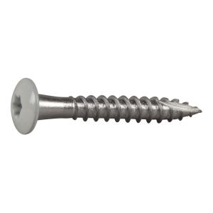 Gutter Hook Screw Stainless Lacquered A2 4.8x35mm White 20pcs Essve
