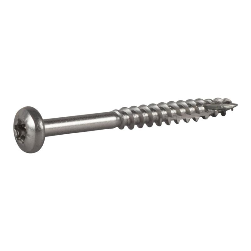 Træskrue Essdrive Kulrigt Hoved TX20 4x40mm Rustfri A2 200stk Essve