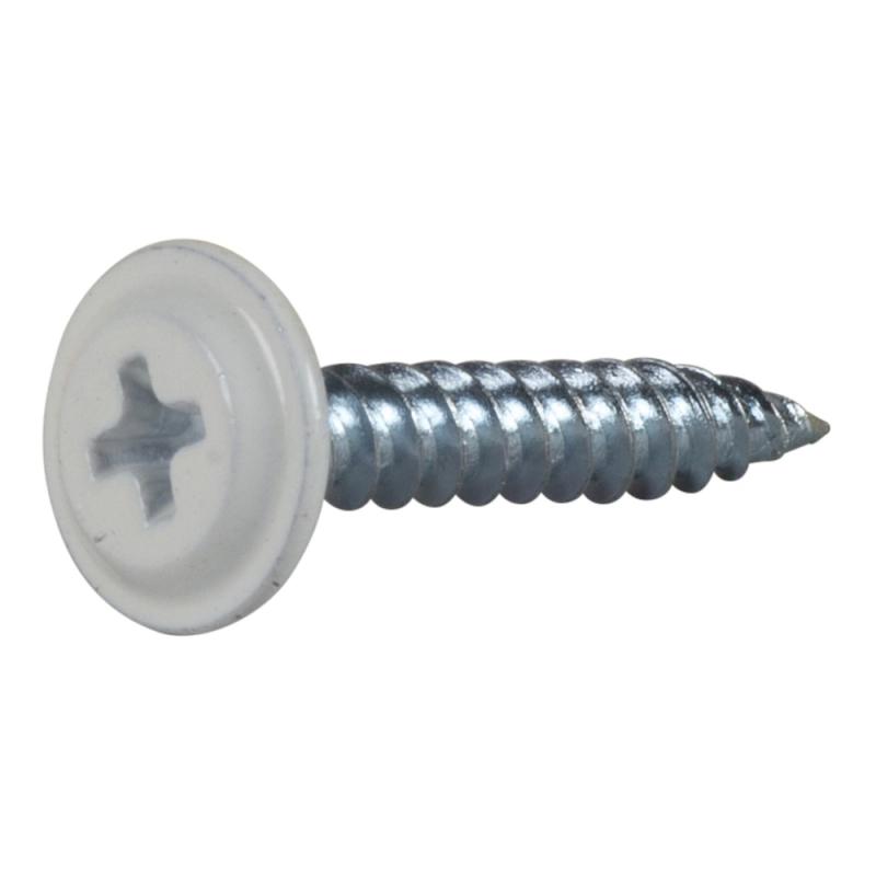 Monteringsskrue Med Skarp Spids Træ/Stålstift 4,2x25mm Lakeret Hvid 20stkx10pakke Essve