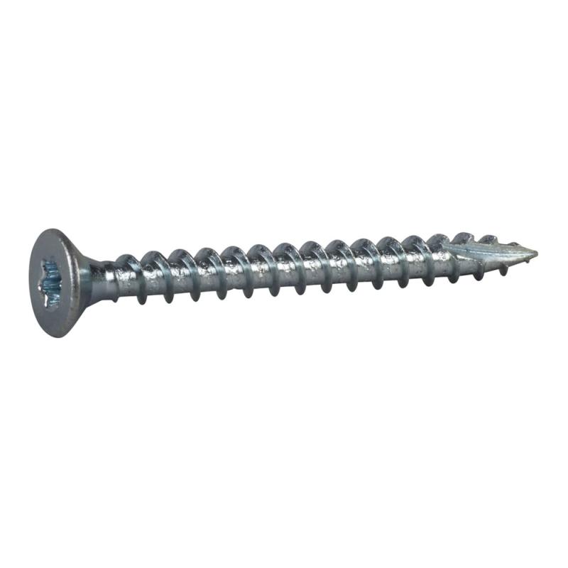 Træskrue Med Forsænket Hoved Og Fuldt Gevind 6x60mm FZB C1 100stk Essve