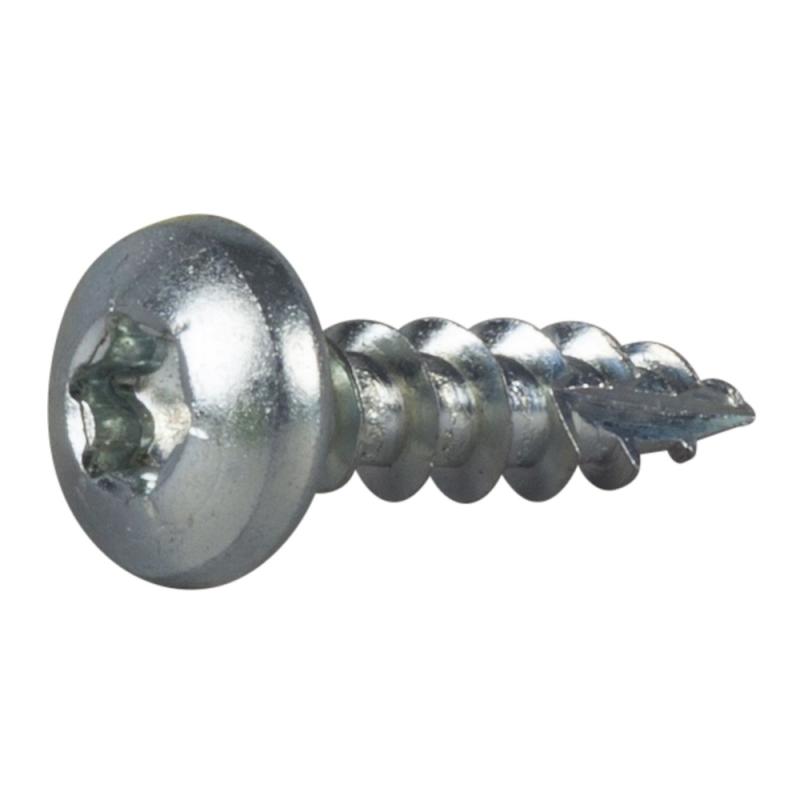 Træskrue Kuglehoved Fuldgevind TX25 5x20mm Blank Zink C1 200stk Essve