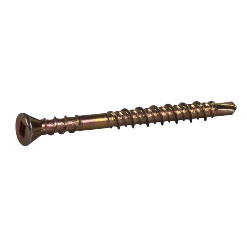 Gulvskrue Firkantet Bit R1 3,9x58mm Gulkromateret 250stk Essve