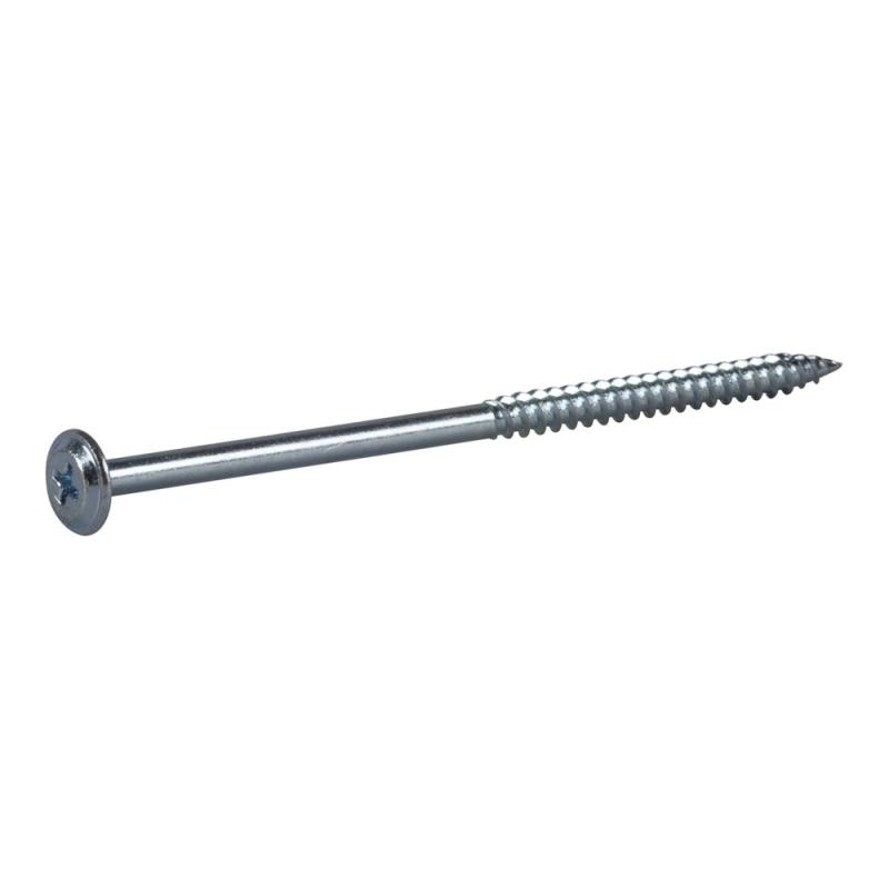 Monteringsskrue Med Skarp Spids PH2 4,8x100mm Blankforzinket C1 200stk Essve