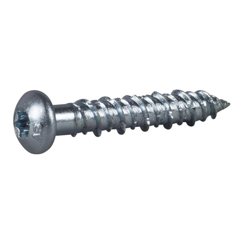 Betongskruv ECS-PS Kullrigt Huvud TX30 7,5(6)x42mm Blankförzinkad C1 100st Essve