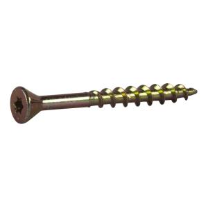 Hobauboard And Disk Screw For Wooden Joist 4.8x65mm Yellow Chromated 350pcs Essve