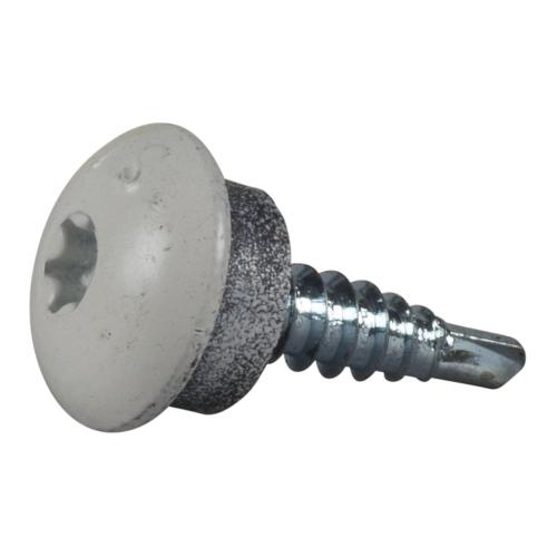 Farmerskrue Decor Borespids TX25 4,8x20mm Blankforzinket C3 Hvid RAL 9010 250stk Essve