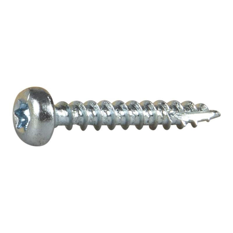 Træskrue Kuglehoved Fuldgevind TX10 3x20mm Blank Zink C1 200stk Essve