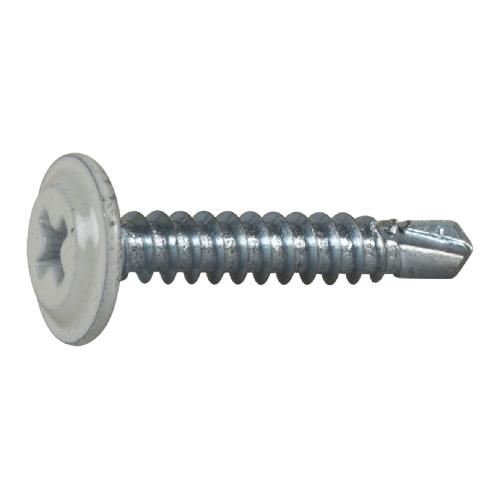 Mounting Screw With Drill Tip PH2 4.2x25mm Lacquered C2 White 250pcs Essve