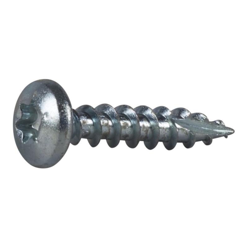 Træskrue Luglehoved Fuldgevind TX25 5x25mm Blank Zink C1 200stk Essve