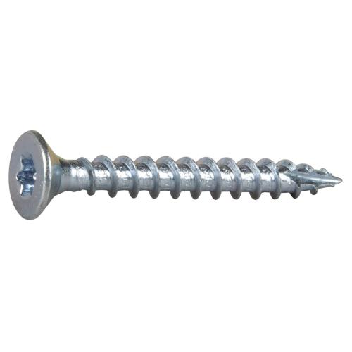 Träskruv Försänkt Huvud 6,0x50mm TX30 Helgängad FZB 200st Essve