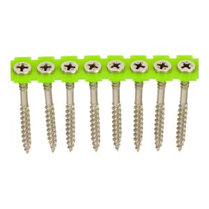 Facadeskrue Båndet PH2 4,4x52mm Rustfri Syrebestandig A4 Blank 1000stk Essve