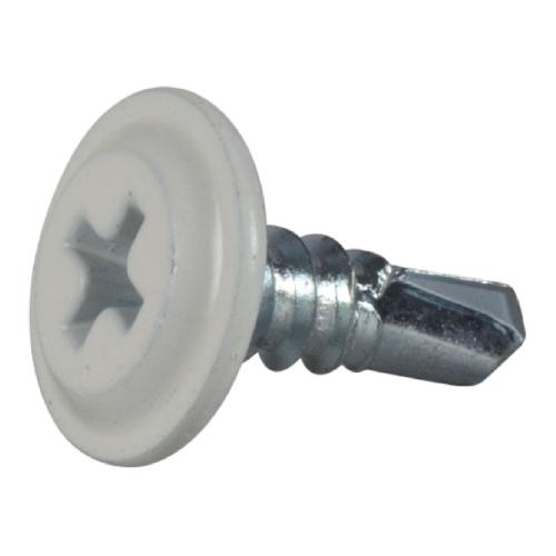 Mounting Screw With Drill Tip PH2 4.2x13mm Lacquered C2 White 250pcs Essve