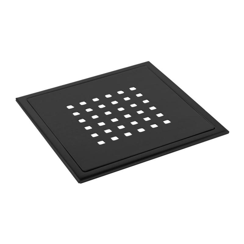 Golvbrunnssil Stockholm Lux 200x200mm Svart Tebo Details