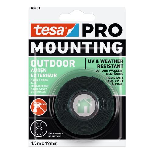 Monteringstejp Pro Utomhus 19mmx1,5m Tesa