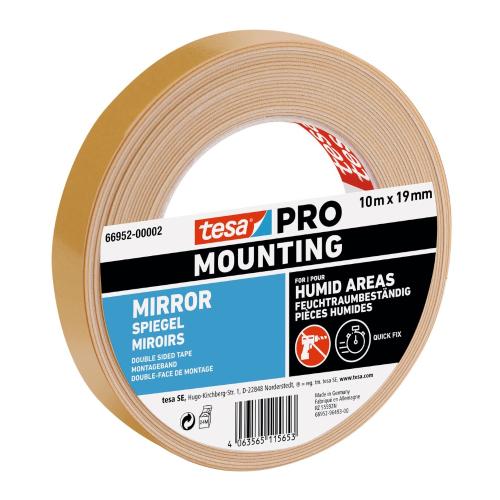 Monteringstejp Pro Mounting Spegel 19mmx10m Tesa