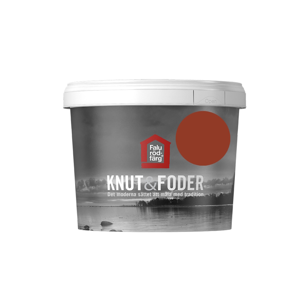 Falu Rödfärg Knut & Foder 1 Liter Ljusröd