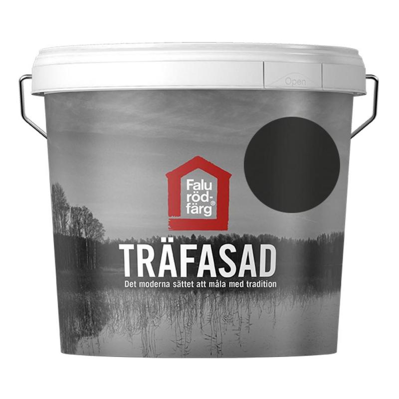 Falu Rödfärg Träfasad 10 Liter Svart