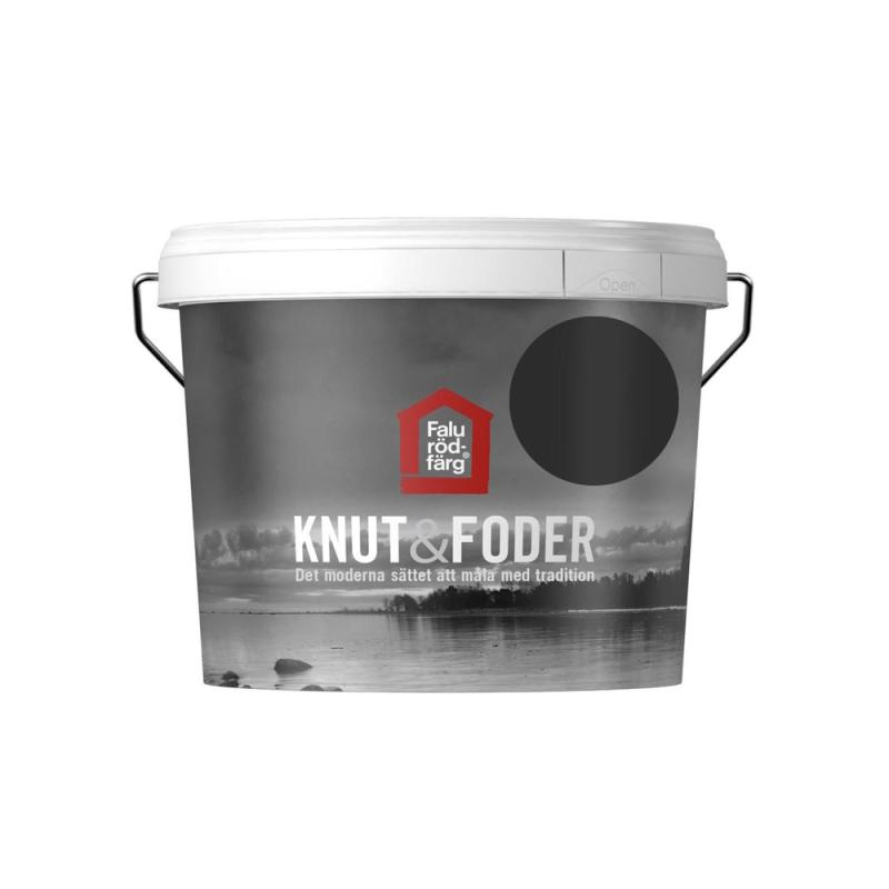 Falu Rödfärg Knut & Foder 3 Liter Sort