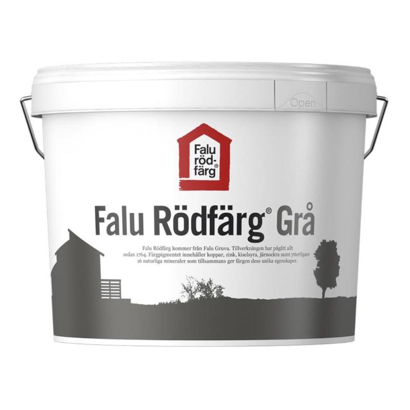 Falu Rödfärg Original 10 Liter Grå