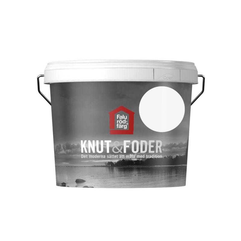 Falu Rödfärg Knut & Foder 3 Liter Brudt Hvid