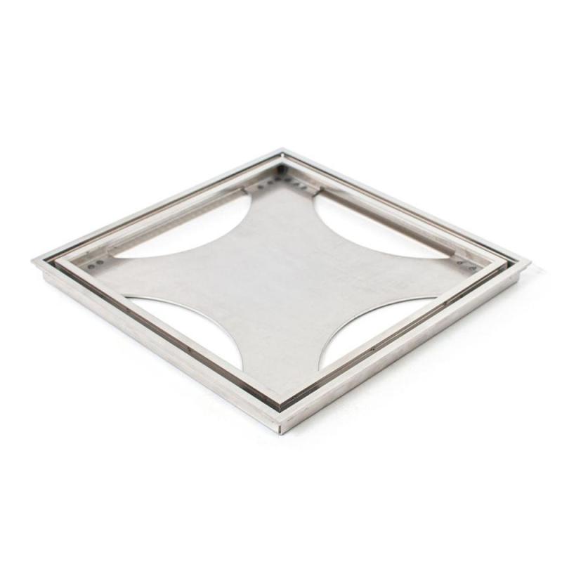 Golvbrunnssil Tile In Frame Borstad Syrafast 200x200mm Tebo Details