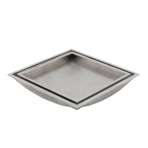 Gulvafløbssi Flise I Ramme Børstet Syrebestandig 147x147mm Tebo Details