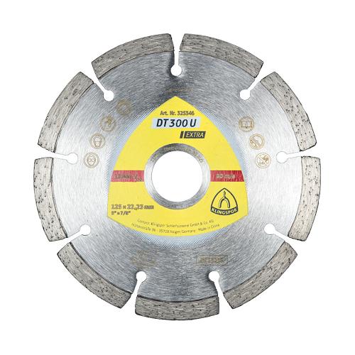 Diamantskæreskive DT300U Extra 9 Segmenter Af 7mm 125x1,6x22,23mm Klingspor