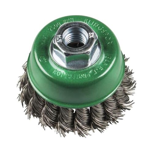Stålbørste BT 600 Z 1Række Stålflettet Gevind M14 65mm Klingspor