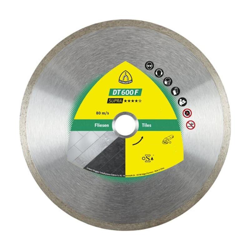 Diamantkapskiva DT600F Supra Sluten/7mm 180x1,6x22,23mm Klingspor