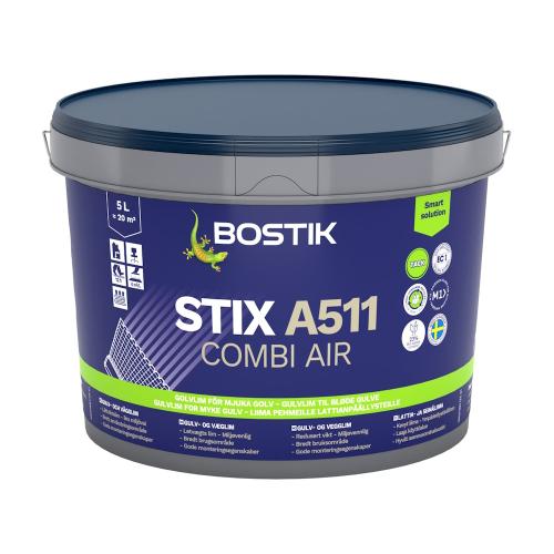 Gulvklæbende Vinyl Stix A511 Combi 5 Liter Hvid Bostik