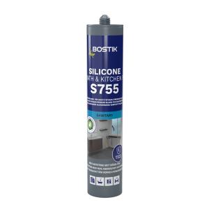 Silikone Fugemasse S755 Silikone Bad Og Køkken P 0,3 Liter Lys Beige Bostik