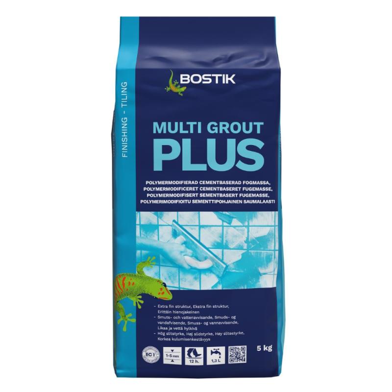 Kakelfog Multi Grout Plus 5kg Svart Bostik