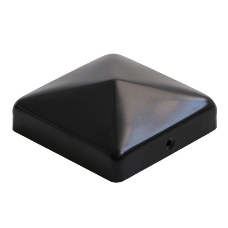Stolpehætte 97x97mm Sort Jowema