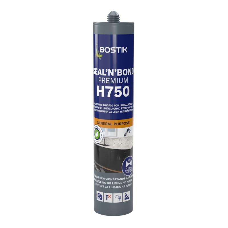 Fogmassa SMP Bygg H750 Sealn Bond Premium 0.29 Liter Tegelröd Bostik