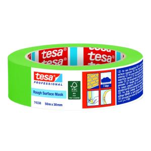 Afdækningstape, Grov Overflade, 50mm, 50m, 6stk, Tesa