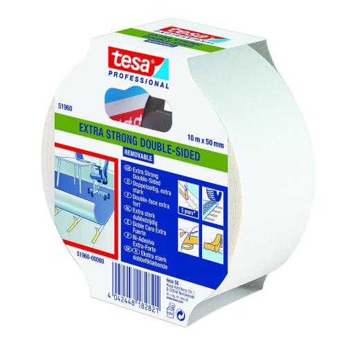 Matttejp Extra Stark D/H Avtagb 50mmx10m Tesa