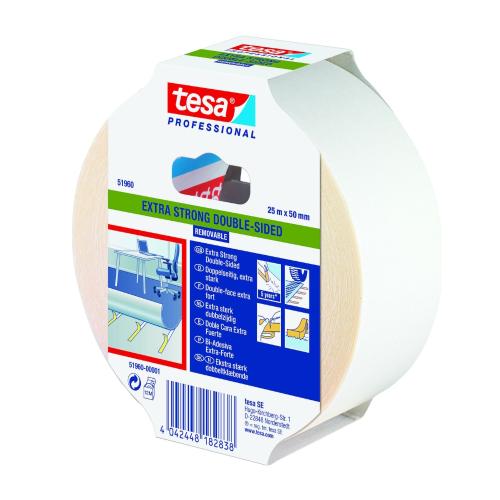 Matttejp Extra Stark D/H Avtagb 50mmx25m Tesa